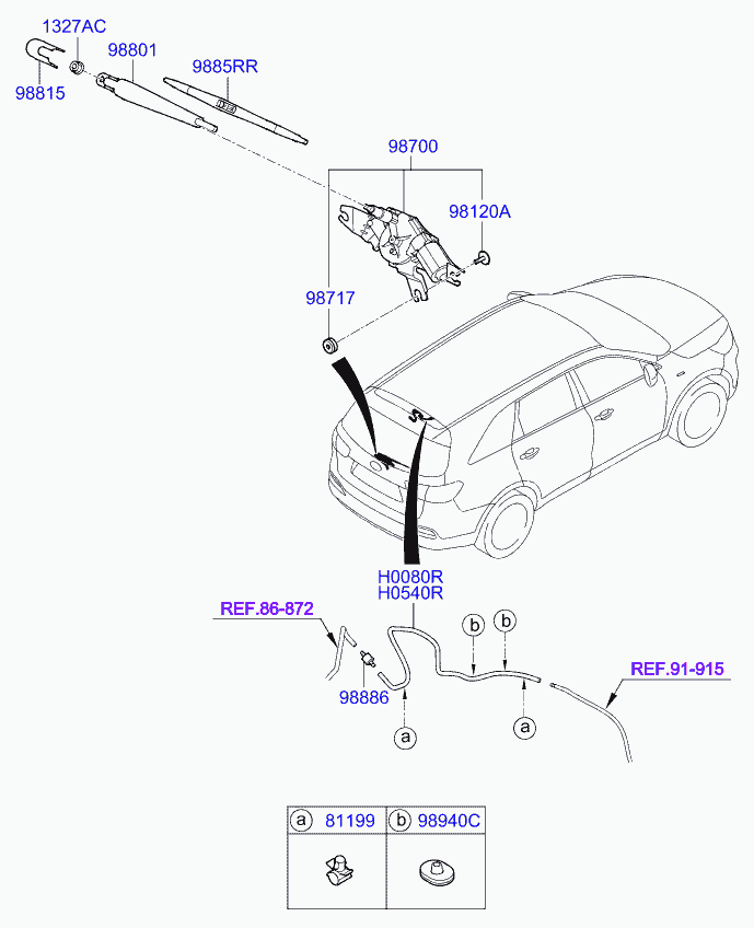 KIA 98850-C5100 - Lamela stergator aaoparts.ro