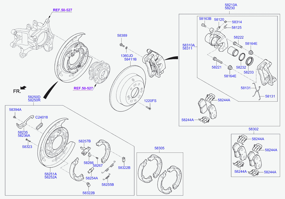 KIA 58302C5A01 - Set placute frana,frana disc aaoparts.ro