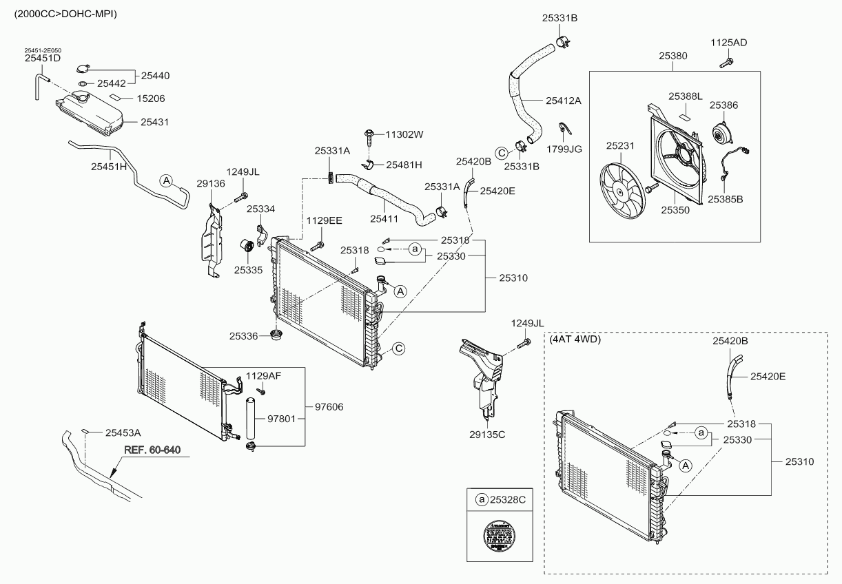 KIA-HYUNDAI 253801F252 - Ventilator, radiator aaoparts.ro