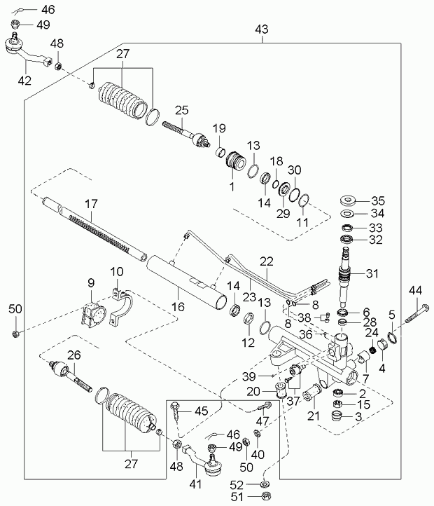 KIA-HYUNDAI 57760-3E010 - Ansamblu burduf, directie aaoparts.ro