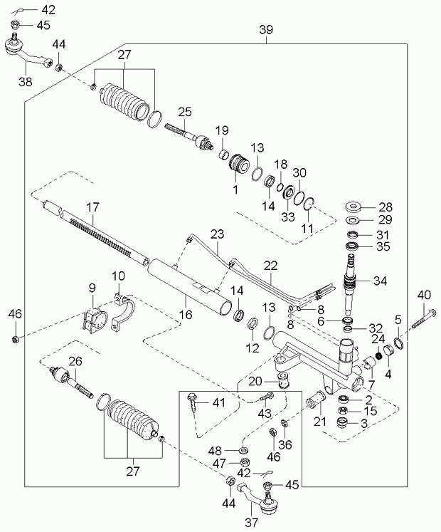 KIA-HYUNDAI 57760-3E010 - Ansamblu burduf, directie aaoparts.ro
