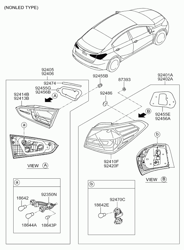 KIA 92401-A7010 - Lampa spate aaoparts.ro