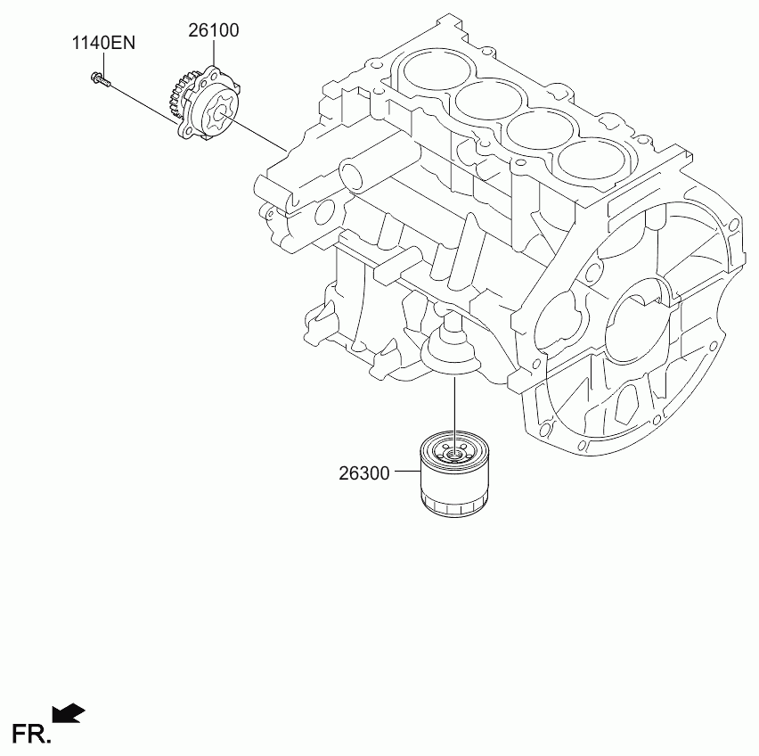 Hyundai 26300-03001 - Filtru ulei aaoparts.ro