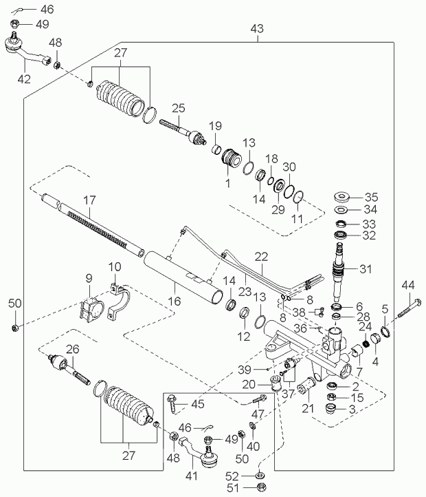 KIA-HYUNDAI 57760-3E010 - Ansamblu burduf, directie aaoparts.ro