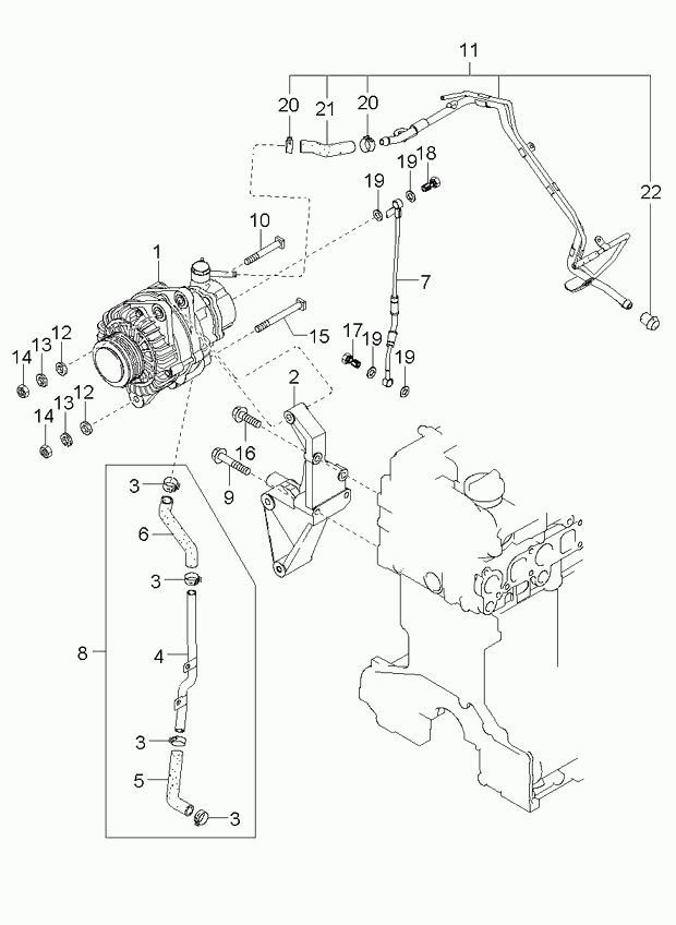 KIA-HYUNDAI 37300-4A112 - Generator / Alternator aaoparts.ro