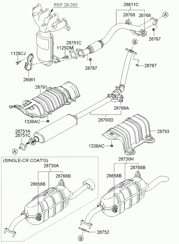 Hyundai 286581C000 - Cuzinet, stabilizator aaoparts.ro