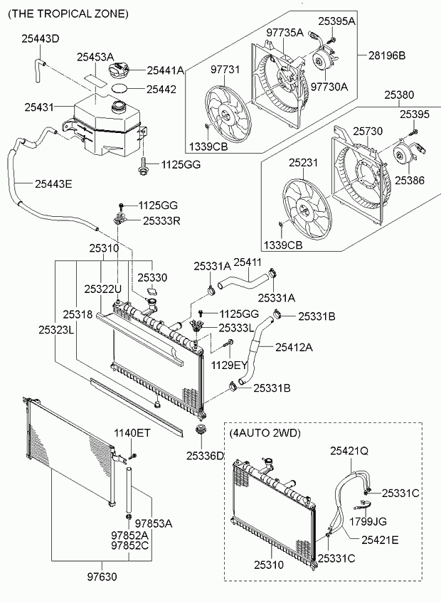 KIA-HYUNDAI 25380-1G050 - Ventilator, radiator aaoparts.ro