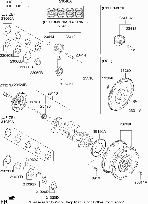 Hyundai 23040-2B600 - Set segmenti piston aaoparts.ro