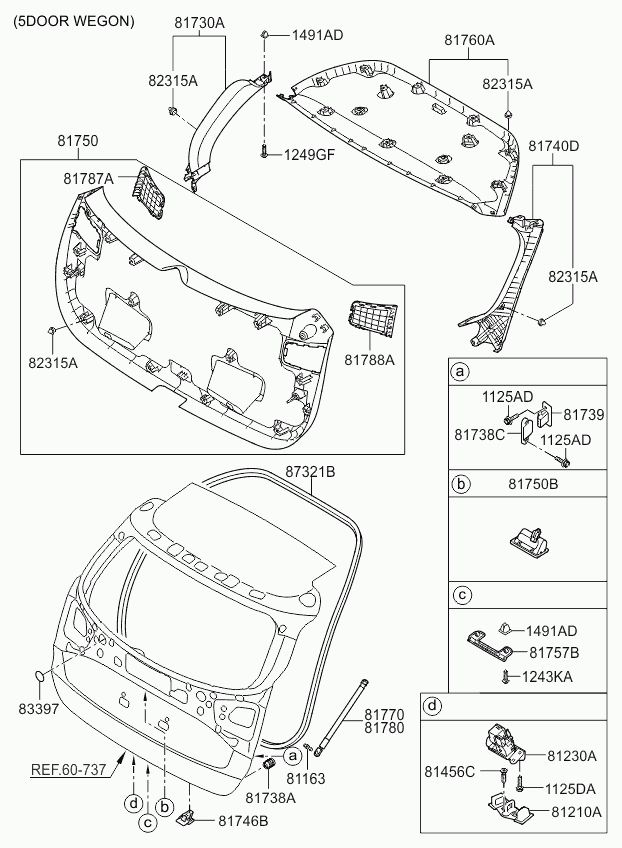 KIA-HYUNDAI 81780-A2000 - Amortizor portbagaj aaoparts.ro