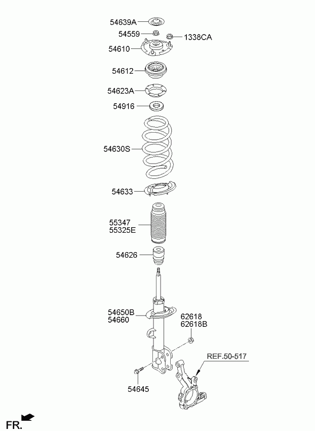 KIA 54626-2B000 - Chit protectie praf,amortizor aaoparts.ro