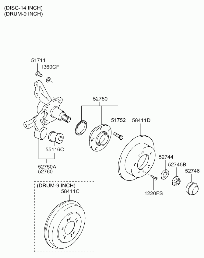 KIA-HYUNDAI 52710-2E500 - Set rulment roata aaoparts.ro