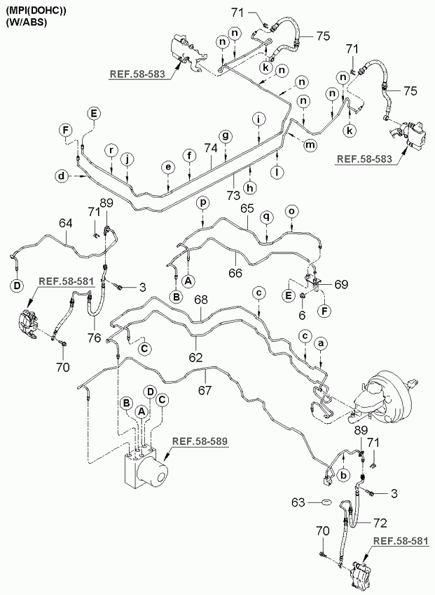 KIA-HYUNDAI 58740 2F000 - Furtun frana aaoparts.ro