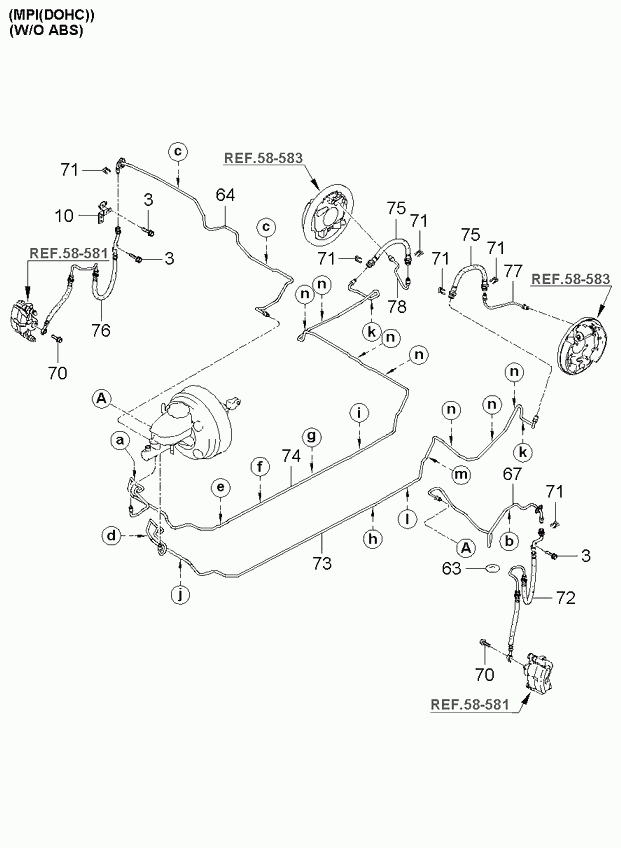 KIA-HYUNDAI 58740 2F000 - Furtun frana aaoparts.ro