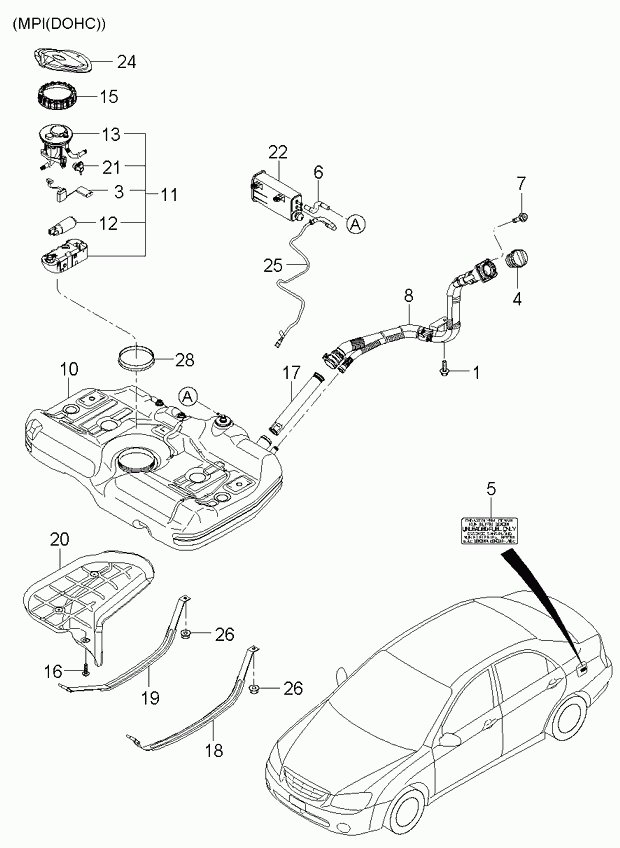 Hyundai 310902F000 - Filtru combustibil aaoparts.ro