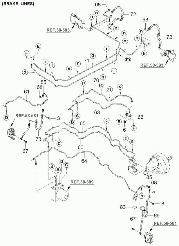 KIA-HYUNDAI 58740 2F000 - Furtun frana aaoparts.ro