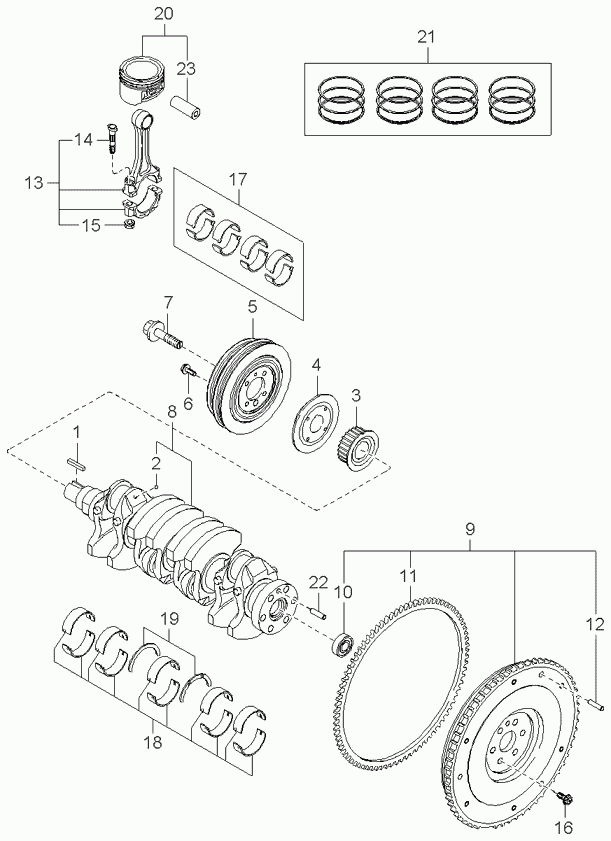 KIA-HYUNDAI MF80111303 - Bearing - pilot aaoparts.ro