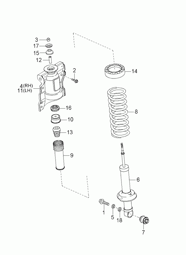 Hyundai 55311-38601 - Amortizor aaoparts.ro