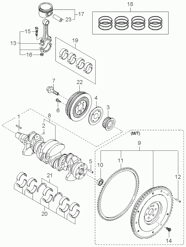 KIA-HYUNDAI MF80111303 - Bearing - pilot aaoparts.ro
