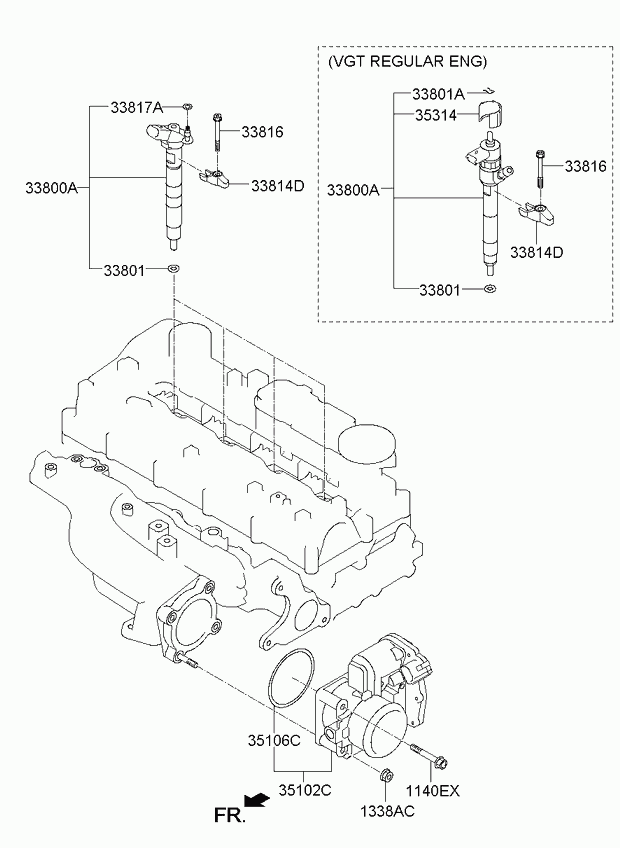KIA-HYUNDAI 33817 2F000 - Scut protectie termica, inst. injectie aaoparts.ro