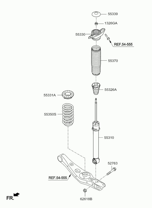 KIA 55350F 1CB0 - Arc spiral aaoparts.ro