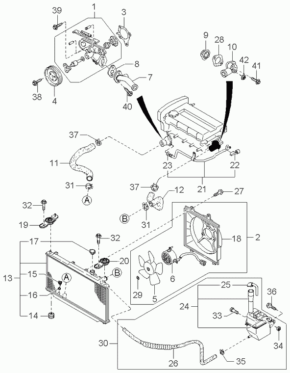 Hyundai 0K201-15-171 - Termostat,lichid racire aaoparts.ro