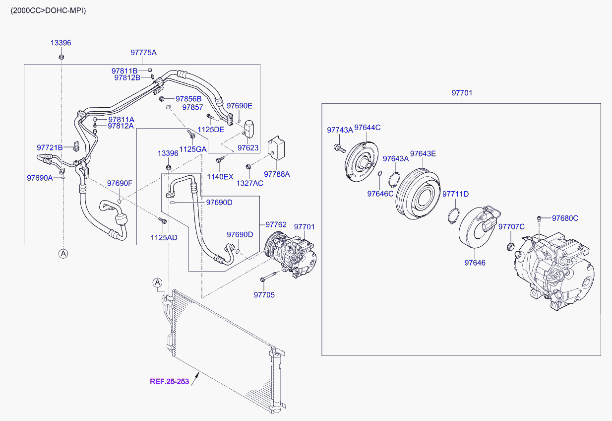 KIA-HYUNDAI 97701-2Y000 - Compresor, climatizare aaoparts.ro