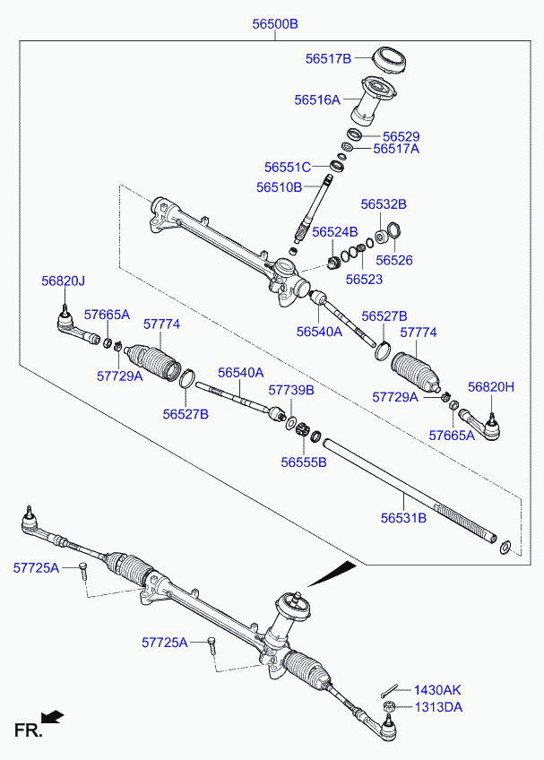 KIA-HYUNDAI 56527-C8000 - Colier de fixare aaoparts.ro