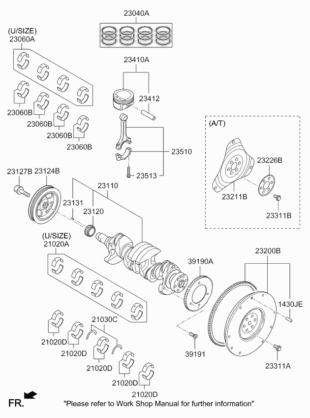 Hyundai 23121-2B000 - Chit lant de distributie aaoparts.ro