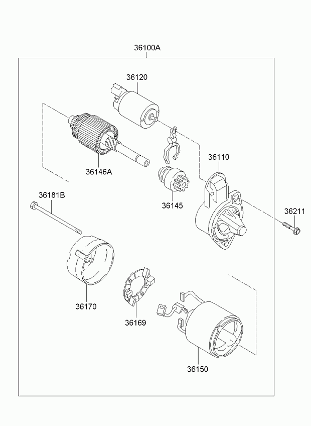 Hyundai (BEIJING) 36120-2A100 - Switch assy - starter magnetic aaoparts.ro