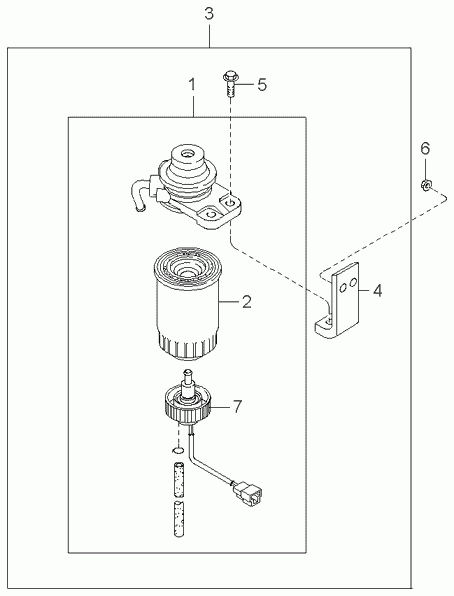 KIA-HYUNDAI 0K71E-23-570 - Filtru combustibil aaoparts.ro