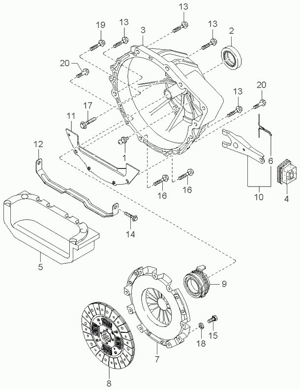 Hyundai 0K72A-16-510 - Rulment de presiune aaoparts.ro