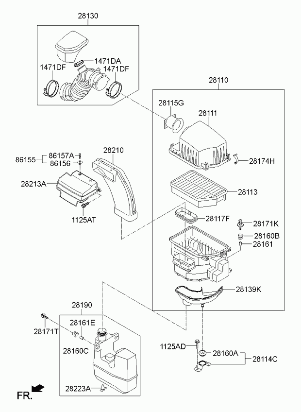 KIA 28113-2S000 - Filtru aer aaoparts.ro