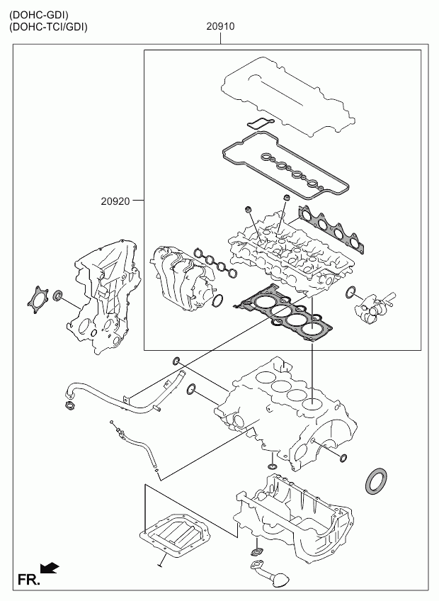 KIA-HYUNDAI 20910-2BU06 - Set garnituri complet, motor aaoparts.ro