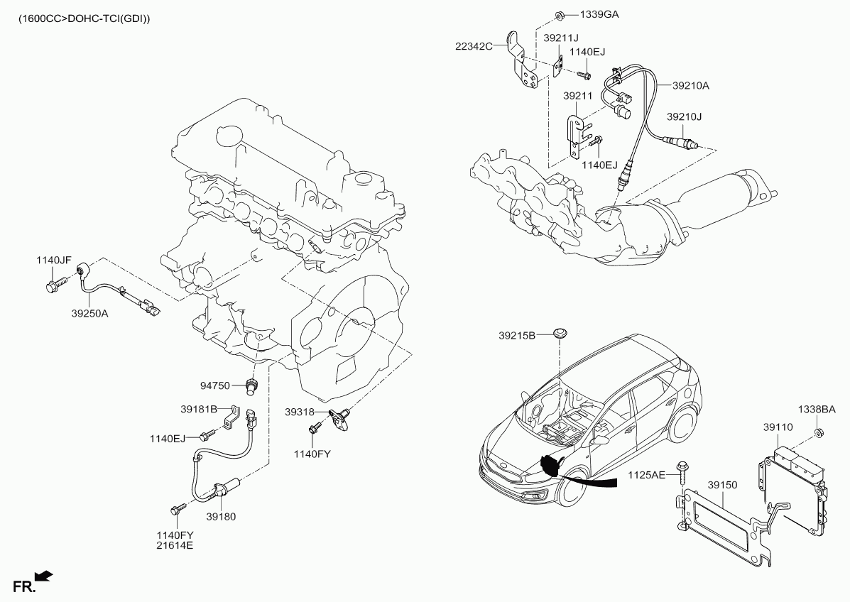KIA-HYUNDAI 39210 2B420 - Sonda Lambda aaoparts.ro