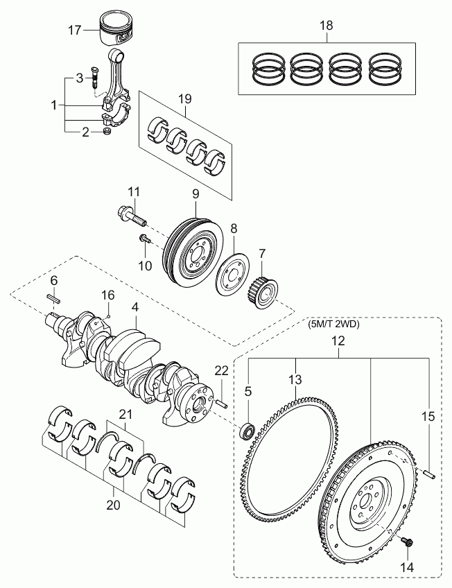 KIA-HYUNDAI MF80111303 - Bearing - pilot aaoparts.ro