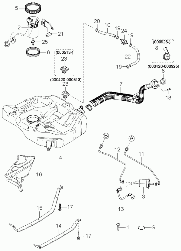 KIA 0 K30A 13480 - Filtru combustibil aaoparts.ro