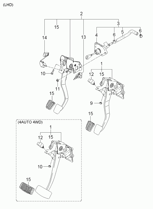 KIA 93810 38100 - Comutator lumini frana aaoparts.ro