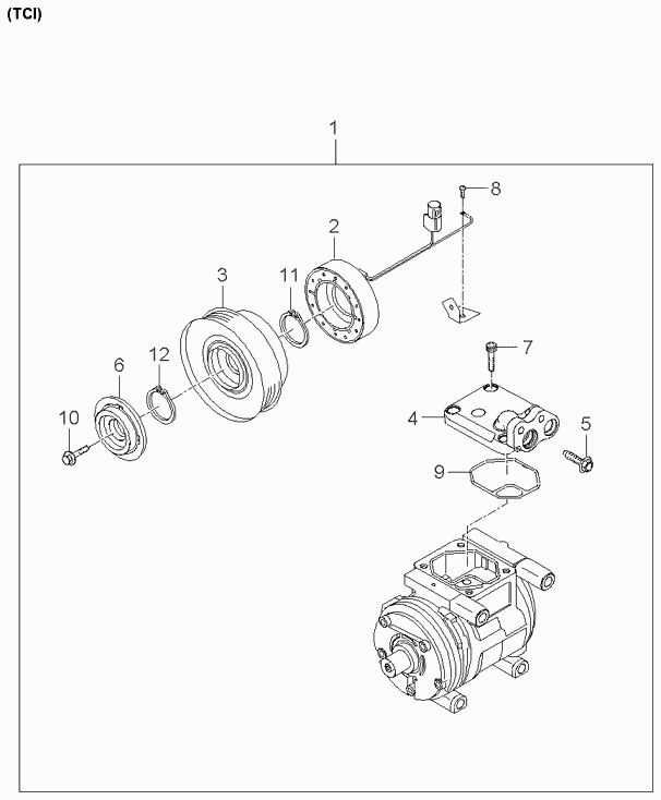 KIA-HYUNDAI 97701-2E500 - Compresor, climatizare aaoparts.ro