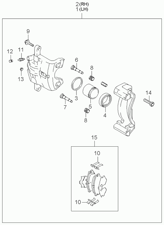 KIA 58302-1FE00 - Set placute frana,frana disc aaoparts.ro