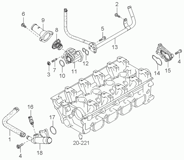 KIA 2550038400 - Termostat,lichid racire aaoparts.ro