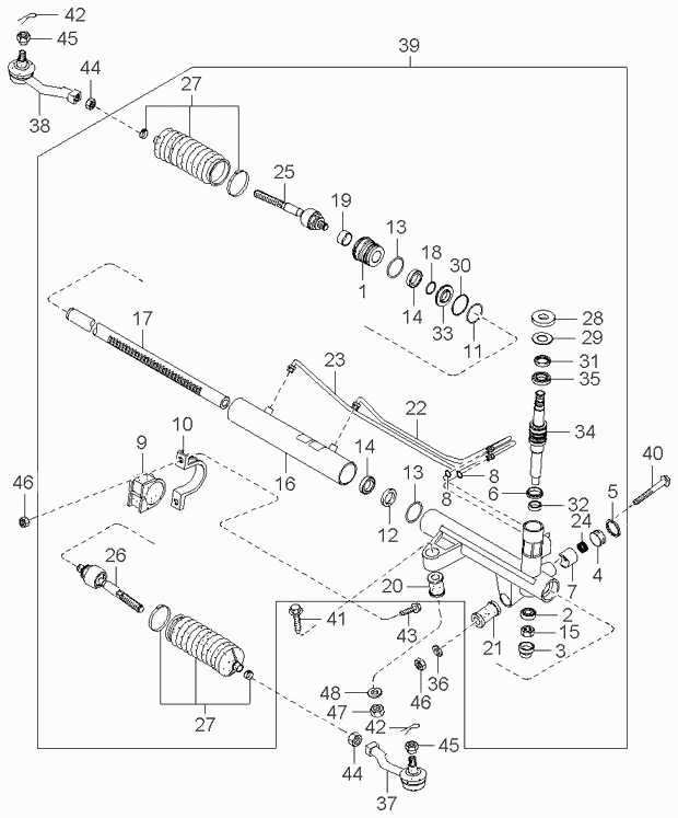 KIA-HYUNDAI 57760-3E010 - Ansamblu burduf, directie aaoparts.ro