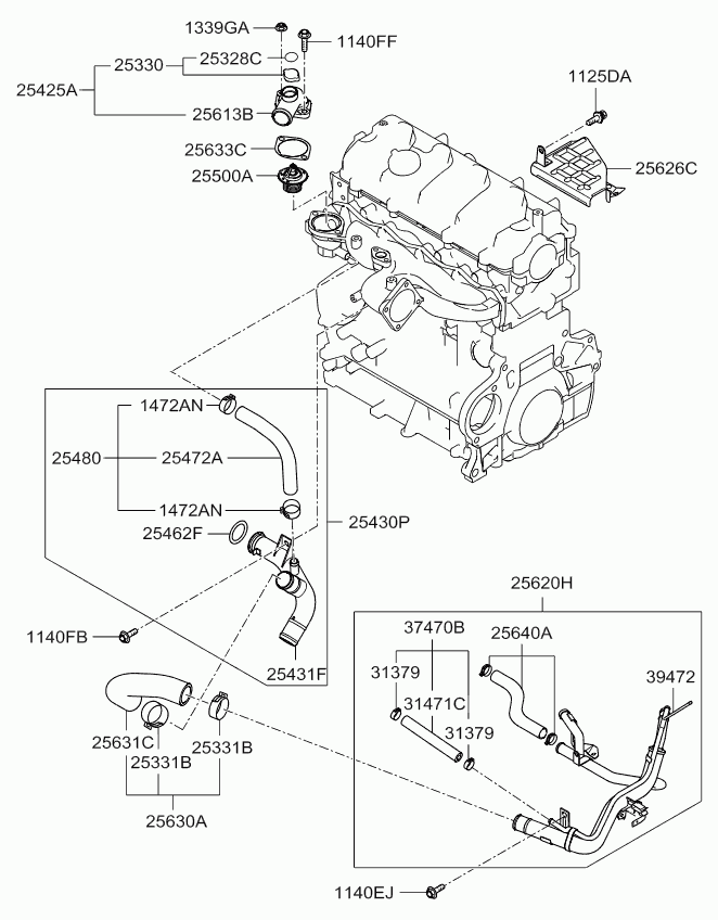 KIA 253302E100 - Buson,umplere ulei aaoparts.ro