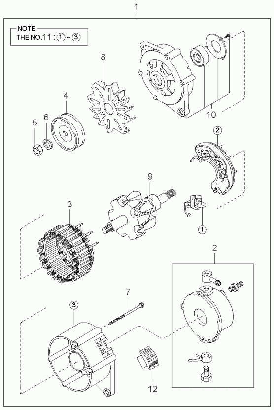 Hyundai (BEIJING) 0K05418300C - Generator / Alternator aaoparts.ro