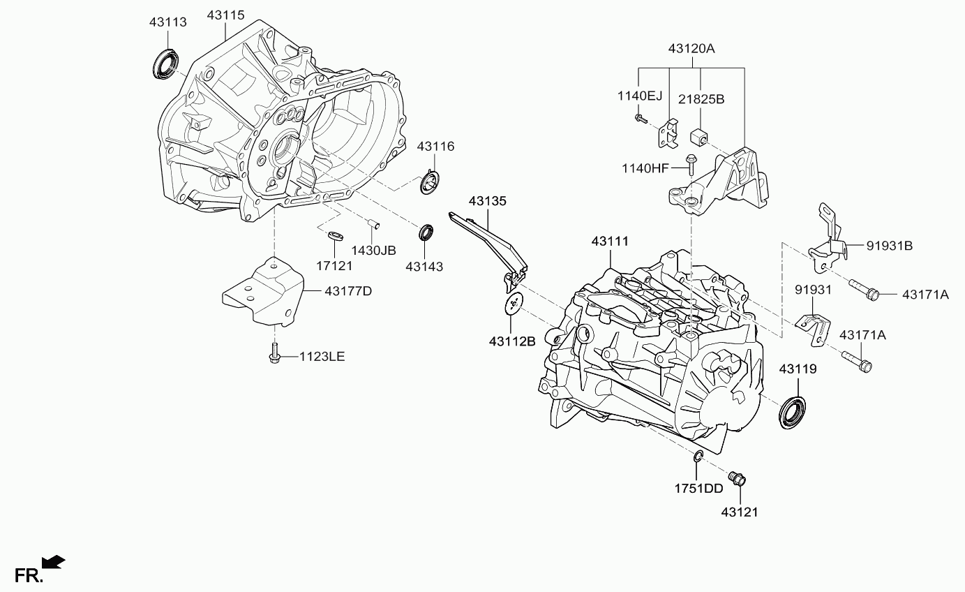 KIA-HYUNDAI 43119-28050 - Simering, ax cardanic aaoparts.ro