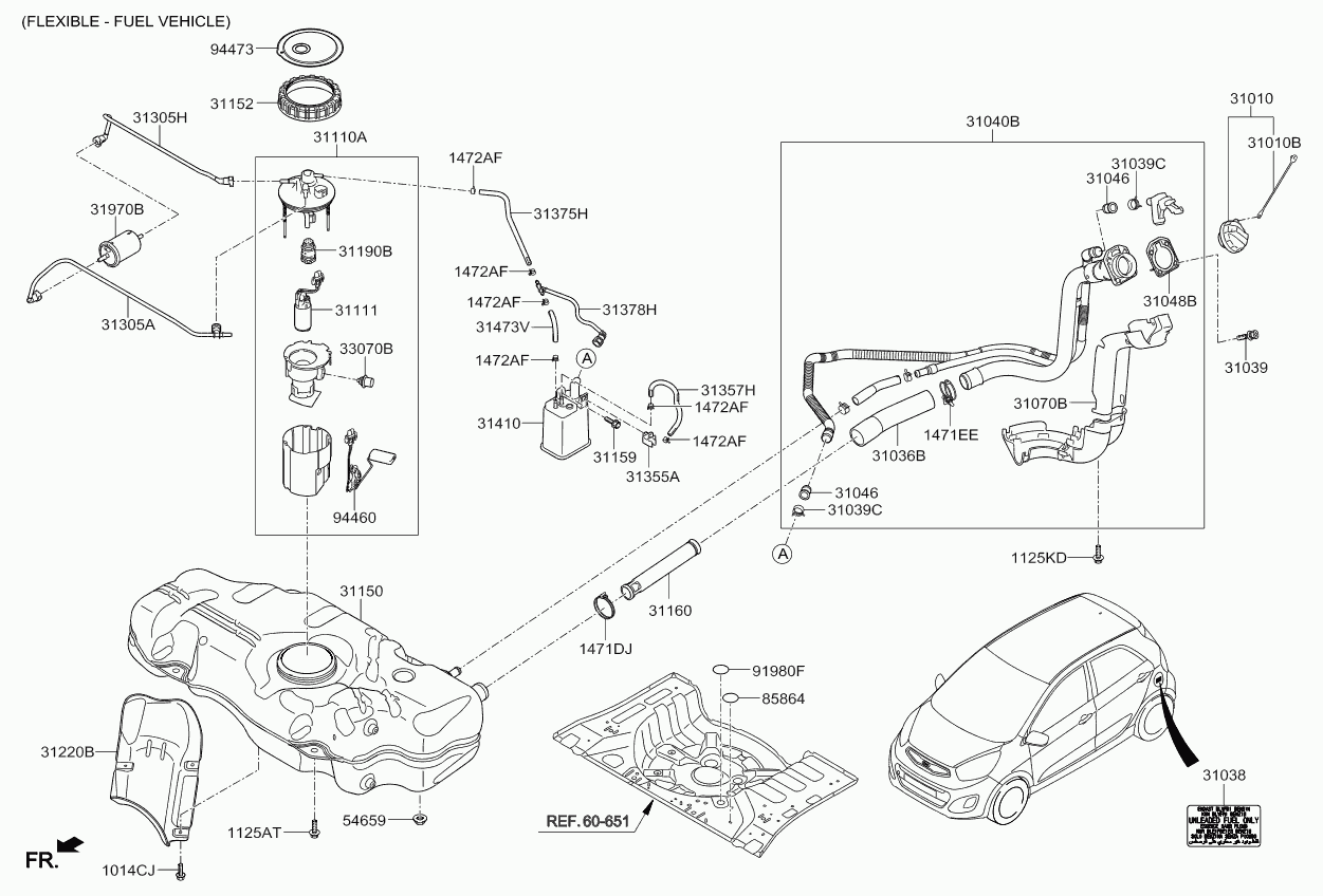 KIA-HYUNDAI 3111007150 - Pompa combustibil aaoparts.ro