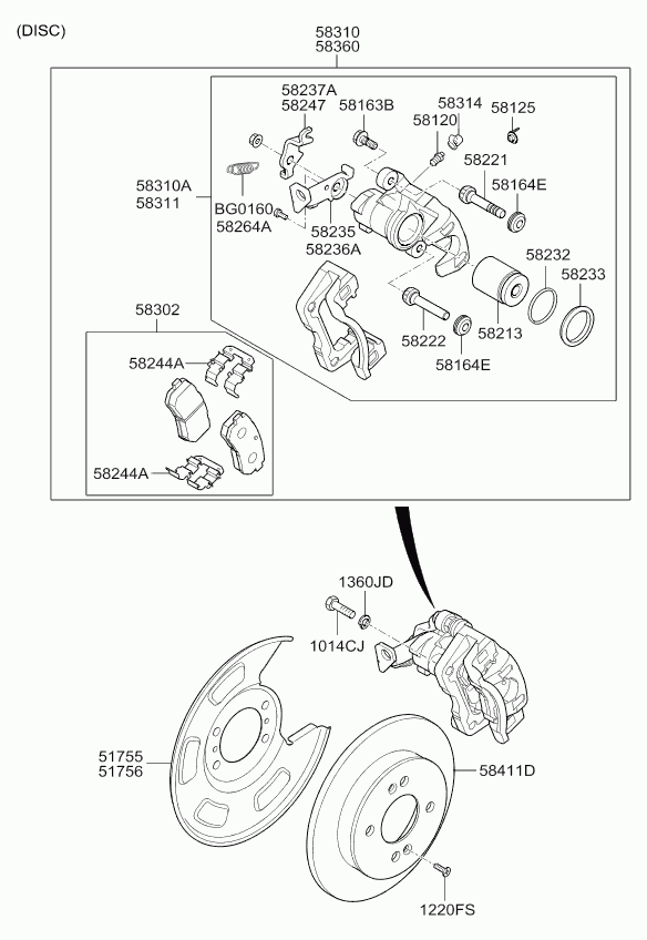 KIA 5841107500 - Disc frana aaoparts.ro