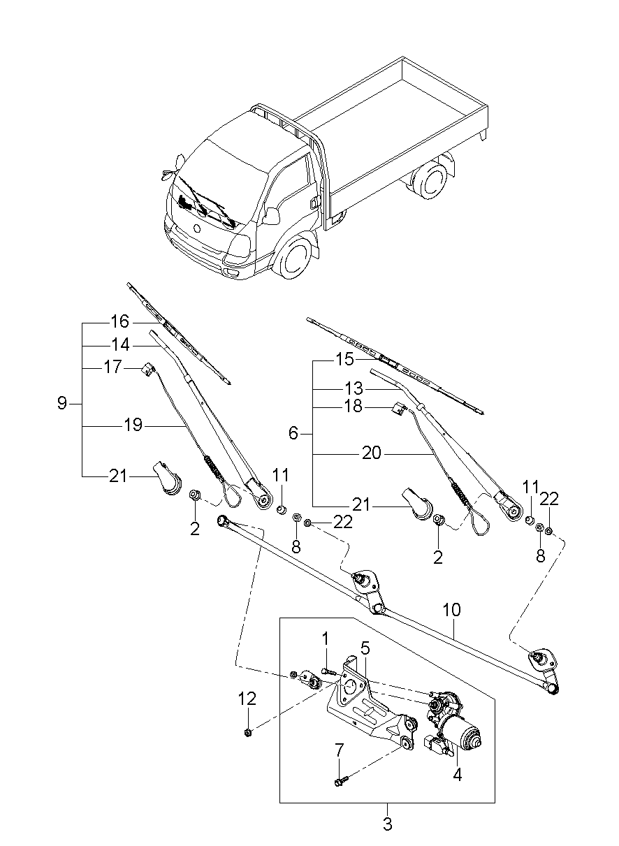 KIA 983504E000 - Lamela stergator aaoparts.ro