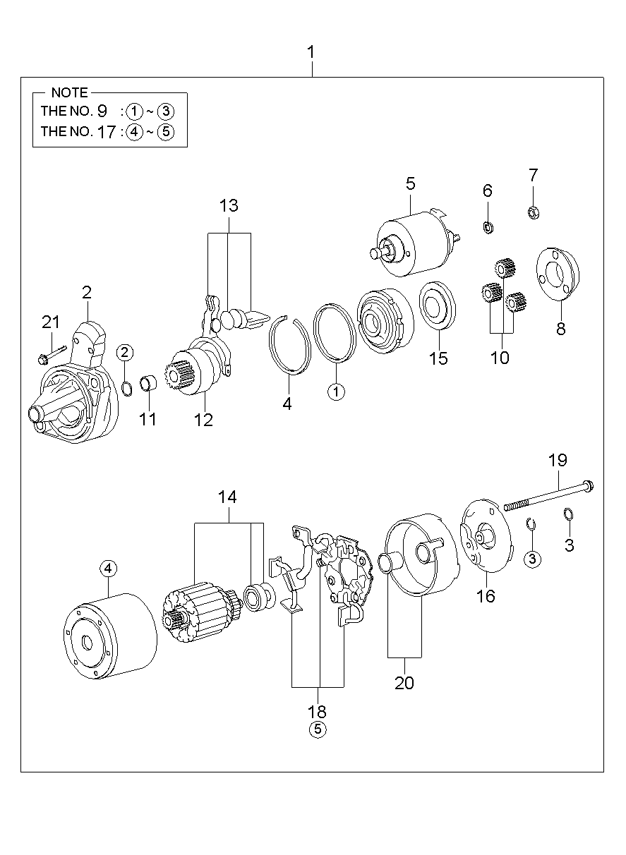 KIA-HYUNDAI 36100-42250 - Starter aaoparts.ro
