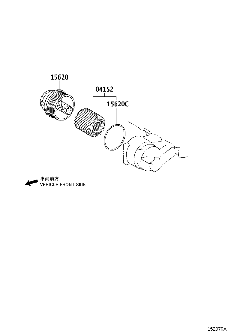 LEXUS 04152 31080 - Filtru ulei aaoparts.ro