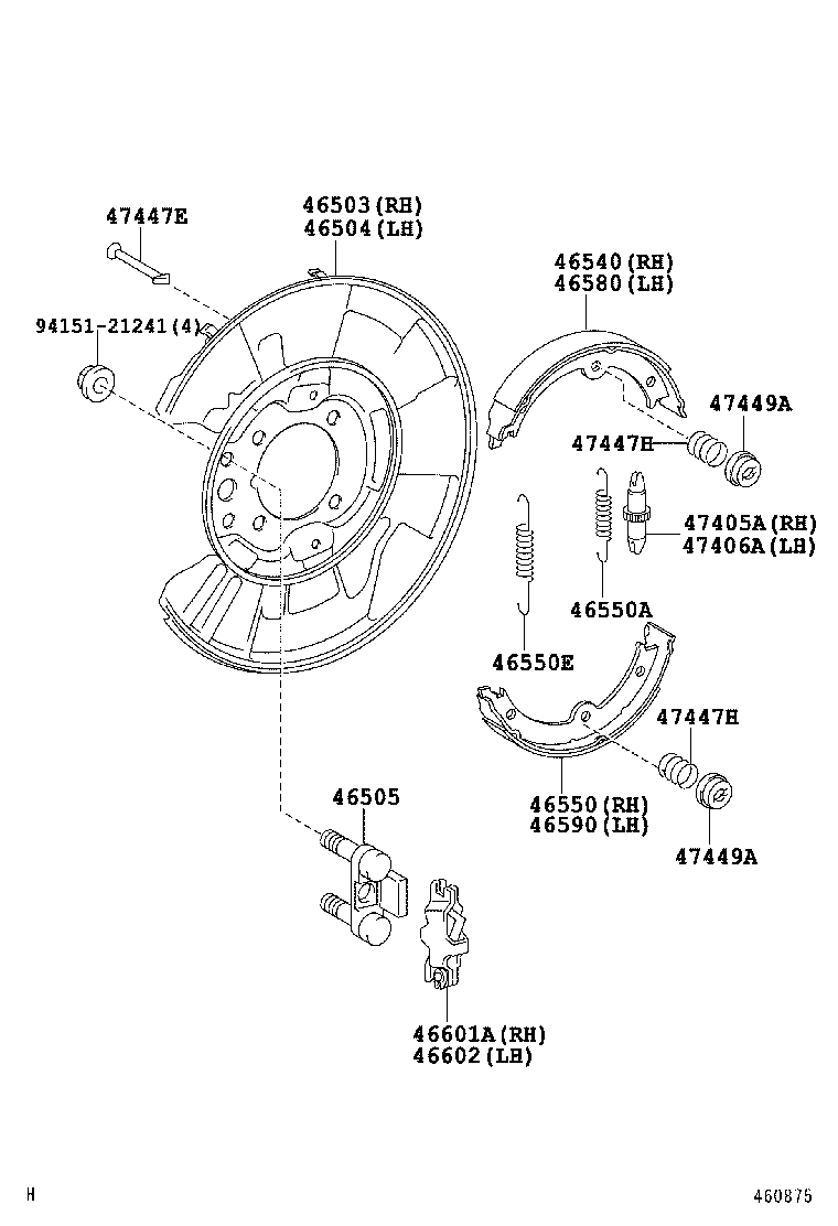 TOYOTA 90506-23052 - Set accesorii, saboti frana parcare aaoparts.ro